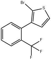 2-Bromo-3-(2-trifluoromethylphenyl)thiophene Struktur