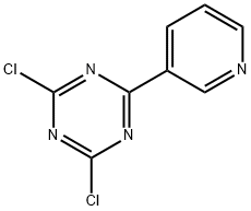 2,4-Dichloro-6-(3-pyridyl)-1,3,5-triazine Struktur