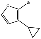 2-Bromo-3-(cyclopropyl)furan Struktur