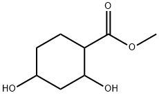 Cyclohexanecarboxylic acid, 2,4-dihydroxy-, methyl ester Struktur