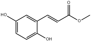 2-Propenoic acid, 3-(2,5-dihydroxyphenyl)-, methyl ester, (2E)- Struktur