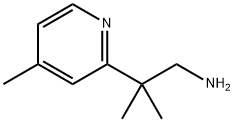 2-Methyl-2-(4-methylpyridin-2-yl)propan-1-amine Struktur