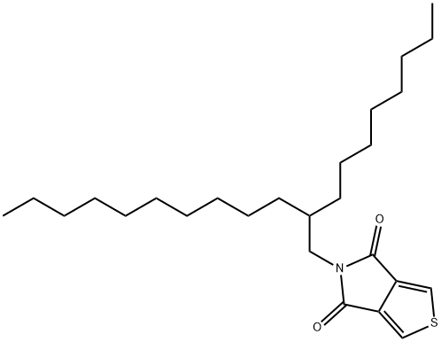 5-(2-octyl-1-dodecyl)-4H-thieno[3,4-c]pyrrol-4,6(5H)-dione Struktur