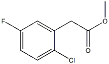 Benzeneacetic acid, 2-chloro-5-fluoro-, methyl ester Struktur