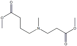 methyl 4-((3-methoxy-3-oxopropyl)(methyl)amino)butanoate Struktur