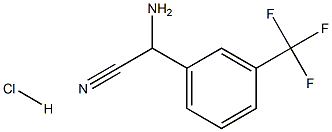 2-amino-2-[3-(trifluoromethyl)phenyl]acetonitrile hydrochloride Struktur