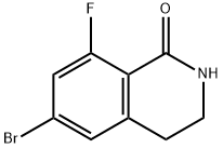 6-Bromo-8-fluoro-3,4-dihydroisoquinolin-1(2H)-one Struktur