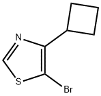 5-Bromo-4-(cyclobutyl)thiazole Struktur