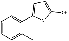 2-Hydroxy-5-(2-tolyl)thiophene Struktur