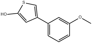 2-Hydroxy-4-(3-methoxyphenyl)thiophene Struktur