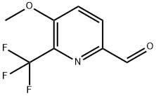 5-METHOXY-6-(TRIFLUOROMETHYL)PICOLINALDEHYDE Struktur