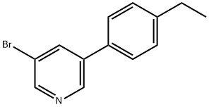 3-Bromo-5-(4-ethylphenyl)pyridine Struktur