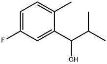 1-(5-fluoro-2-methylphenyl)-2-methylpropan-1-ol Struktur