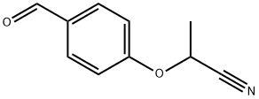 Propanenitrile, 2-(4-formylphenoxy)- Struktur