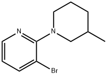 3-Bromo-2-(3-methylpiperidin-1-yl)pyridine Struktur