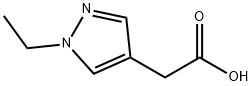 2-(1-ethyl-1H-pyrazol-4-yl)acetic acid Struktur