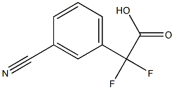 2-(3-Cyanophenyl)-2,2-difluoroacetic Acid Struktur