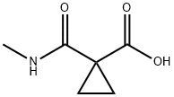 1-(methylcarbamoyl)cyclopropane-1-carboxylic acid Struktur