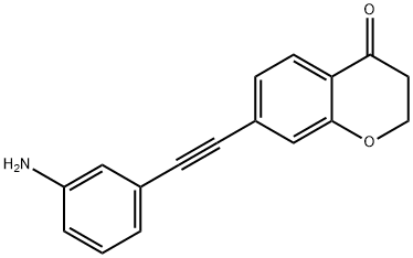 7-(3-Amino-phenylethynyl)-chroman-4-one Struktur