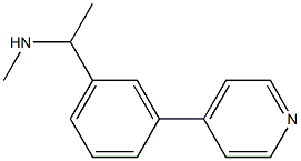 methyl({1-[3-(pyridin-4-yl)phenyl]ethyl})amine Struktur