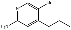 2-Amino-5-bromo-4-(n-propyl)pyridine Struktur