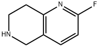 2-fluoro-5,6,7,8-tetrahydro-1,6-naphthyridine Struktur