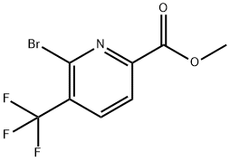 6-Bromo-5-trifluoromethyl-pyridine-2-carboxylic acid methyl ester Struktur