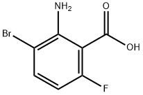 2-amino-3-bromo-6-fluorobenzoic acid Struktur