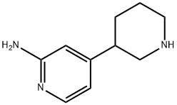 2-Amino-4-(piperidin-3-yl)pyridine Struktur