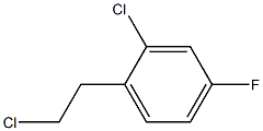 2-chloro-1-(2-chloroethyl)-4-fluorobenzene Struktur