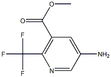 5-Amino-2-trifluoromethyl-nicotinic acid methyl ester Struktur