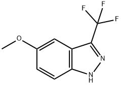 5-methoxy-3-(trifluoromethyl)-1H-indazole Struktur