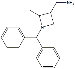 (1-benzhydryl-2-methylazetidin-3-yl)methanamine Struktur