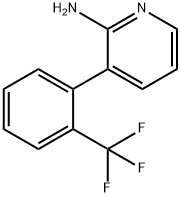 2-AMINO-3-(2-(TRIFLUOROMETHYL)PHENYL)PYRIDINE Struktur