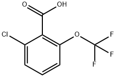 2-Chloro-6-trifluoromethoxy-benzoic acid Struktur