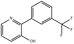 3-Hydroxy-2-(3-trifluoromethylphenyl)pyridine Struktur