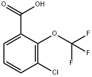 3-Chloro-2-(trifluoromethoxy)benzoicacid, 1261822-68-7, 結(jié)構(gòu)式