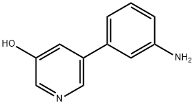 3-Hydroxy-5-(3-aminophenyl)pyridine Struktur