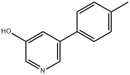 3-Hydroxy-5-(4-tolyl)pyridine Struktur