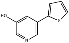 3-Hydroxy-5-(2-thienyl)pyridine Struktur