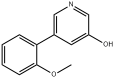 3-Hydroxy-5-(2-methoxyphenyl)pyridine Struktur