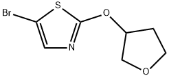 5-Bromo-2-(tetrahydrofuran-3-yl)thiazole Struktur