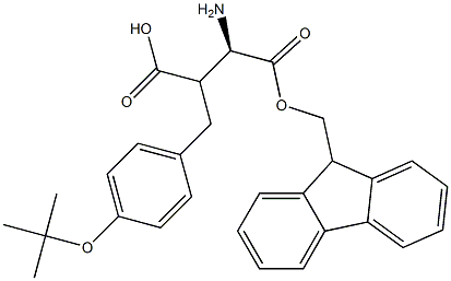 Fmoc-(R)-3-amino-2-(4-(tert-butoxy)benzyl)propanoicacid Struktur