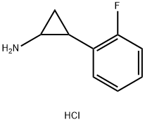 2-(2-fluorophenyl)cyclopropan-1-amine hydrochloride Struktur