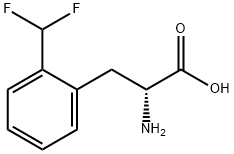 (2R)-2-AMINO-3-[2-(DIFLUOROMETHYL)PHENYL]PROPANOIC ACID Struktur