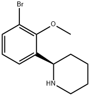 (2R)-2-(3-BROMO-2-METHOXYPHENYL)PIPERIDINE Struktur