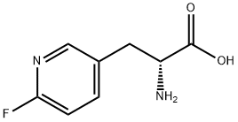 (2R)-2-AMINO-3-(6-FLUOROPYRIDIN-3-YL)PROPANOIC ACID Struktur