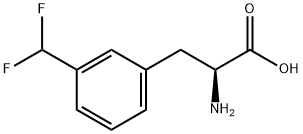 (2S)-2-AMINO-3-[3-(DIFLUOROMETHYL)PHENYL]PROPANOIC ACID Struktur