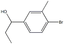 1-(4-bromo-3-methylphenyl)propan-1-ol Struktur