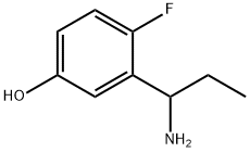 3-(1-AMINOPROPYL)-4-FLUOROPHENOL Struktur